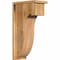 Ekena Millwork Del Monte Rough Sawn Corbel w/Backplate, Western Red Cedar, 8"W x 14"D x 26"H COR08X14X26DEL01RWR - alternate 1